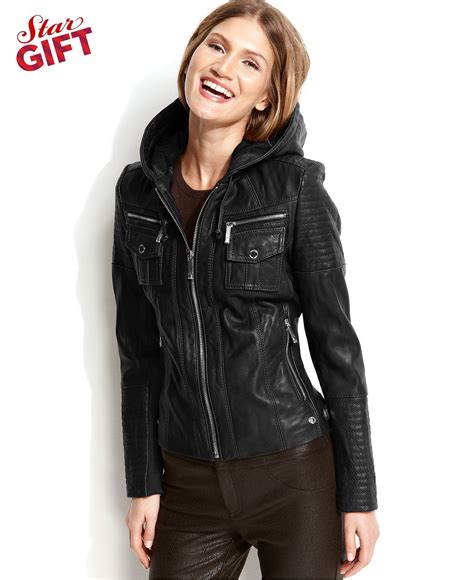 michael kors macys jacket|Michael Kors leather jacket Macy's.